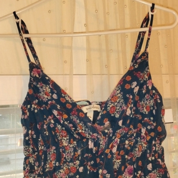 Speechless Woman's Floral Spaghetti Strap Maxi Multicolor Dress, Size: XS, NWT - Picture 4 of 11
